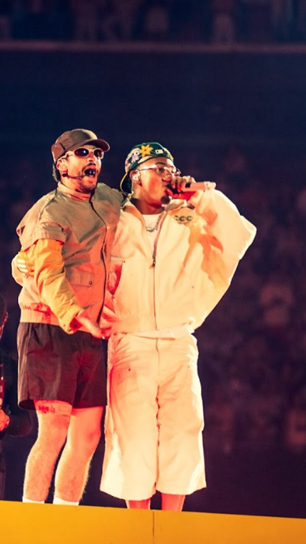 Myke Towers y Bad Bunny en Madrid